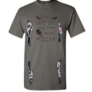 Serial killer embroidered tee